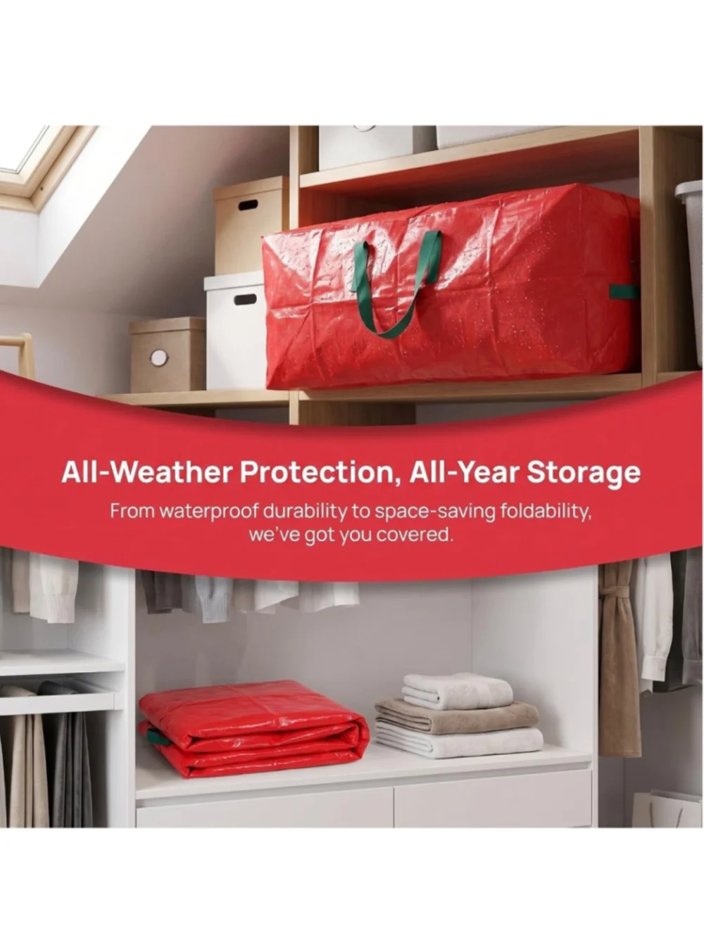 Christmas Holiday Tree Storage Bag Fits 4ft Artificial Tree Heavy Duty Handles